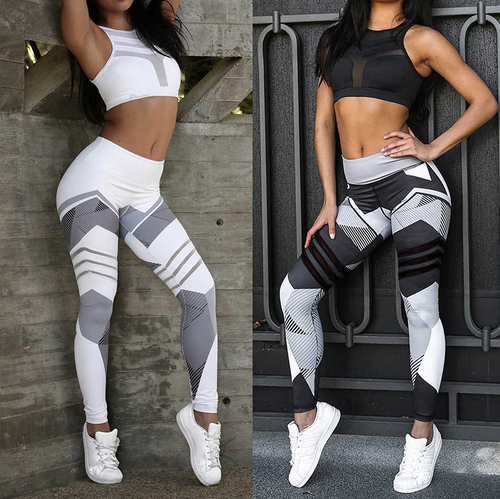 Geometric Print Yoga Leggings