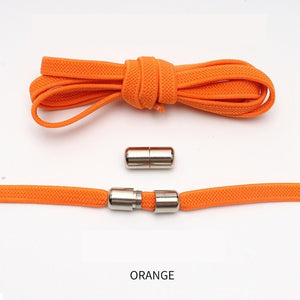Flat No Tie Shoelaces Elastic with Metal Lock - 1Pair