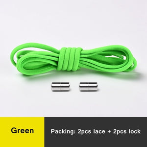 Elastic No Tie Locking Semicircle Shoelaces - 1Pair