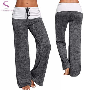 Women Full Length Yoga Pants with Elastic Waist